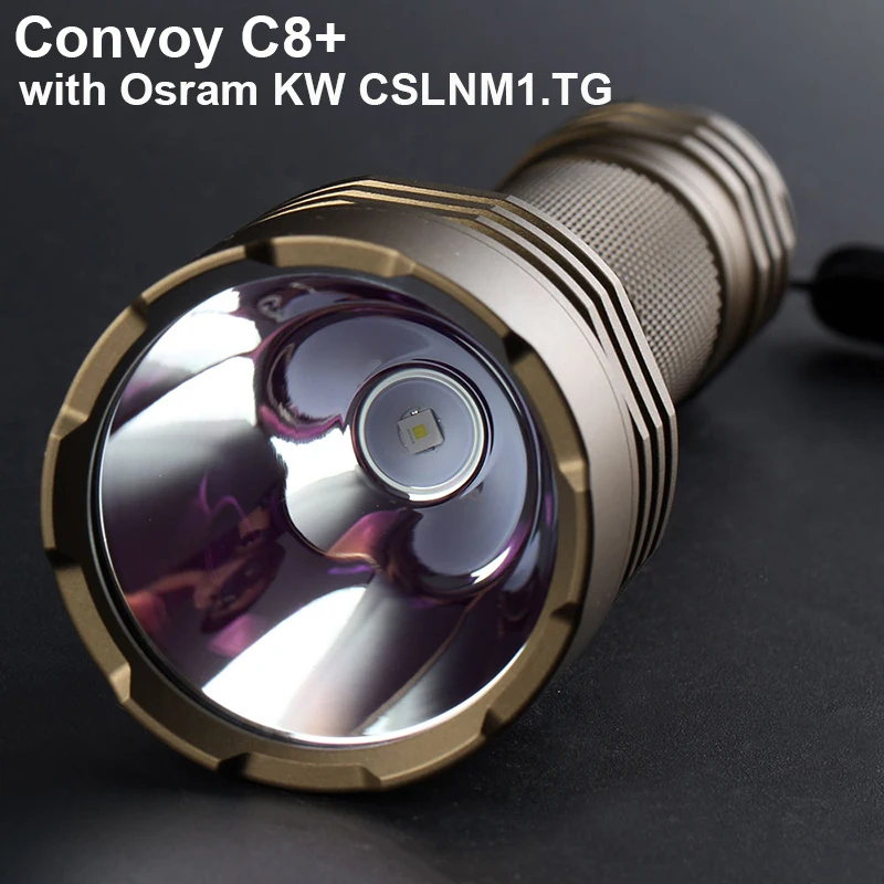 Portable Flashlight Convoy C8 Plus with Osram KW CSLNM1.TG Led Torch 6500K Flash Light Camping Hunting Fishing Tactical Light
Portable Flashlight Convoy C8 Plus with Osram KW CSLNM1.TG Led Torch 6500K Flash Light Camping Hunting Fishing Tactical Light