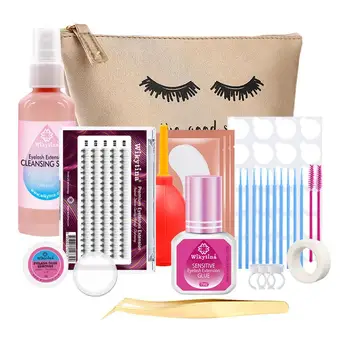 Eyelash Grafting Set Eyelash Extension Tool Kit 28pcs False Eyelashes 100ml Cleaning Solution 3 Pairs Eye Patches Eyelash Brush 
Eyelash Grafting Set Eyelash Extension Tool Kit 28pcs False Eyelashes 100ml Cleaning Solution 3 Pairs Eye Patches Eyelash Brush