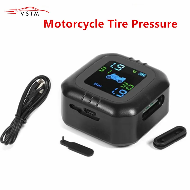 TPMS Motorcycle Tire Pressure Monitoring System Wireless LCD 2External Sensor Realtime Monitor Abnormal Alarm Moto Tyre Tool PSI 
TPMS Motorcycle Tire Pressure Monitoring System Wireless LCD 2External Sensor Realtime Monitor Abnormal Alarm Moto Tyre Tool PSI