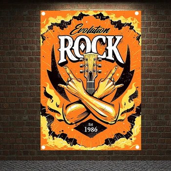 Classic Rock 'n' Roll Hip Hop Reggae Posters High Quality Four Holes Flag & Banner Office Music Studio Room Wall Decoration 1 
Classic Rock 'n' Roll Hip Hop Reggae Posters High Quality Four Holes Flag & Banner Office Music Studio Room Wall Decoration 1