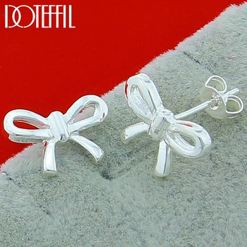 DOTEFFIL 925 Sterling Silver Bow-knot Stud Earrings For Woman Wedding Engagement Fashion Party Charm Jewelry
DOTEFFIL 925 Sterling Silver Bow-knot Stud Earrings For Woman Wedding Engagement Fashion Party Charm Jewelry