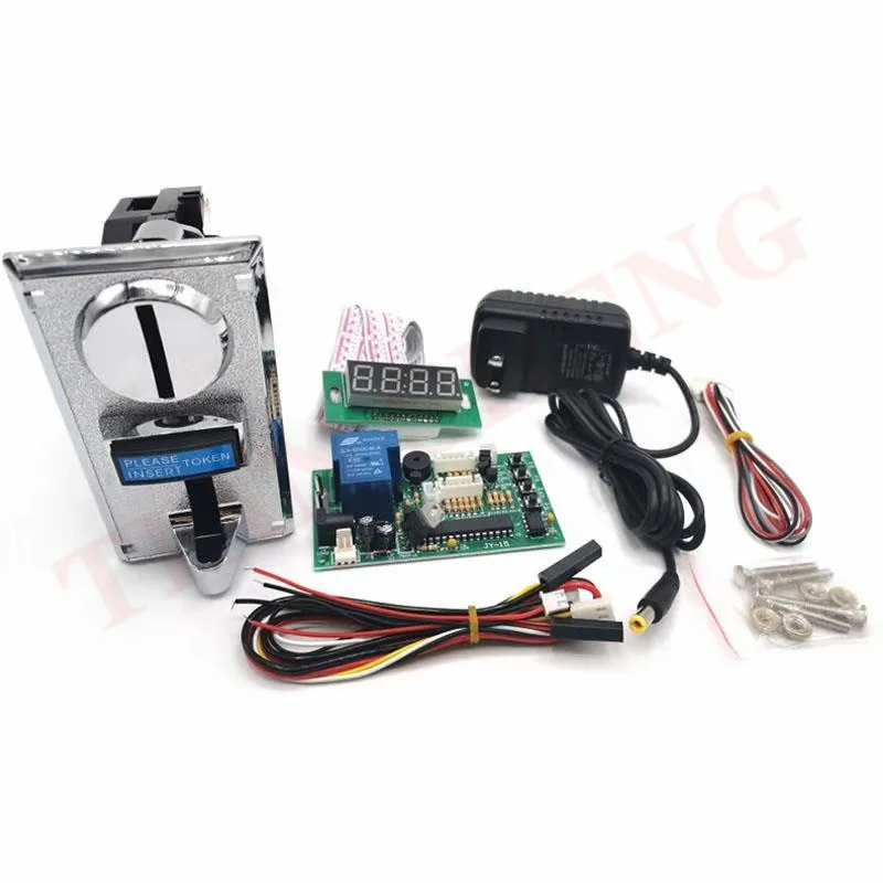 616 Multi coin Selector with JY-15B timer operated time control device and 12V power adapter for washing machine | Спорт и