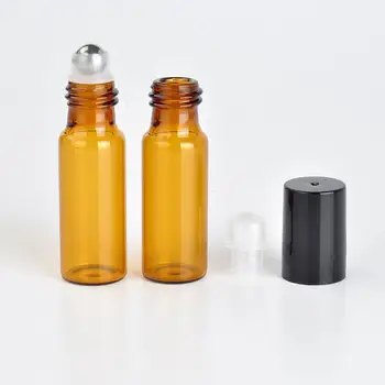5PC/Pack 3ml 5ml 10ml Amber Thin Glass Roll on Bottle Quality Sample Ball Test Metal Roller with /Glass Vials Oil Essential F9J5
5PC/Pack 3ml 5ml 10ml Amber Thin Glass Roll on Bottle Quality Sample Ball Test Metal Roller with /Glass Vials Oil Essential F9J5
