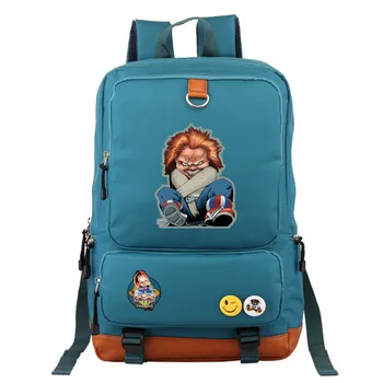 New Chucky Backpack Men Leisure Printed Men Travel Outdoor Canvas Backpack Boy and Girl Student School Bags Laptop Bags 
New Chucky Backpack Men Leisure Printed Men Travel Outdoor Canvas Backpack Boy and Girl Student School Bags Laptop Bags