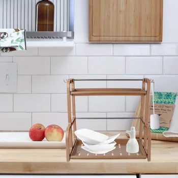 1Set Double-Layer Kitchen Seasoning Storage Rack Cooking Utensils Organizer Rack
1Set Double-Layer Kitchen Seasoning Storage Rack Cooking Utensils Organizer Rack