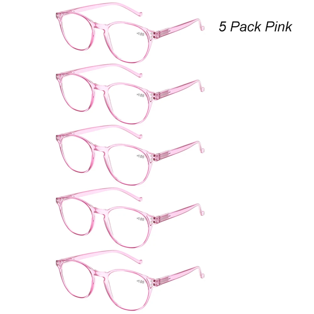 Fashion Colorful Reading Glasses Frame Men and Women Eyeglasses Transparent 5 Pack Spring Frame Material Lenses Color Lens Width
Fashion Colorful Reading Glasses Frame Men and Women Eyeglasses Transparent 5 Pack Spring Frame Material Lenses Color Lens Width