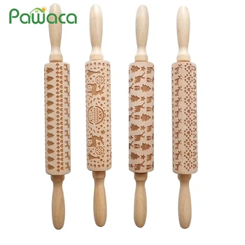Deer Bulb Tree Gift Christmas Rolling Pin Engraved Carved Wooden Embossing Rolling Pin Dough Stick Baking Pastry Kitchen Tool
Deer Bulb Tree Gift Christmas Rolling Pin Engraved Carved Wooden Embossing Rolling Pin Dough Stick Baking Pastry Kitchen Tool