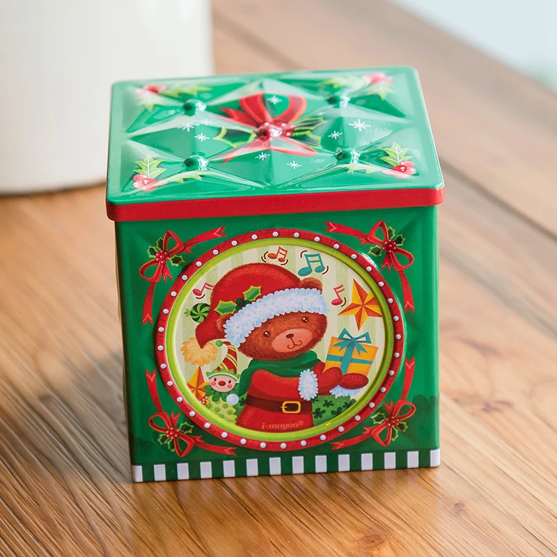 tin box candy christmas eve christmas apple peace fruit x gift