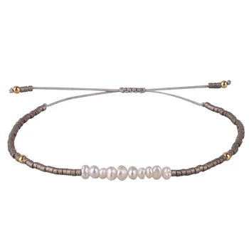Natural Pearl Charm String Bracelet Thin Rope Seed Beaded Good Luck Wish Bracelet Stackable Jewelry Gift Women Girl, Gray
Natural Pearl Charm String Bracelet Thin Rope Seed Beaded Good Luck Wish Bracelet Stackable Jewelry Gift Women Girl, Gray