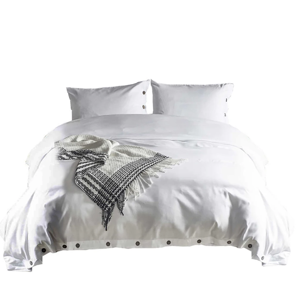 Sanding 2/3 pcs Duvet Cover Set Solid Color Bedding Set Button Bed Linen Sets Comforters For Twin Queen King Size Bedlinen
Sanding 2/3 pcs Duvet Cover Set Solid Color Bedding Set Button Bed Linen Sets Comforters For Twin Queen King Size Bedlinen