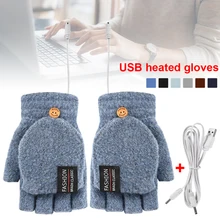 USB Electric Heated Gloves 2-Side Heating Convertible Fingerless Glove Knitted Mittens Adjustable Heat Waterproof Cycling Skiing
USB Electric Heated Gloves 2-Side Heating Convertible Fingerless Glove Knitted Mittens Adjustable Heat Waterproof Cycling Skiing