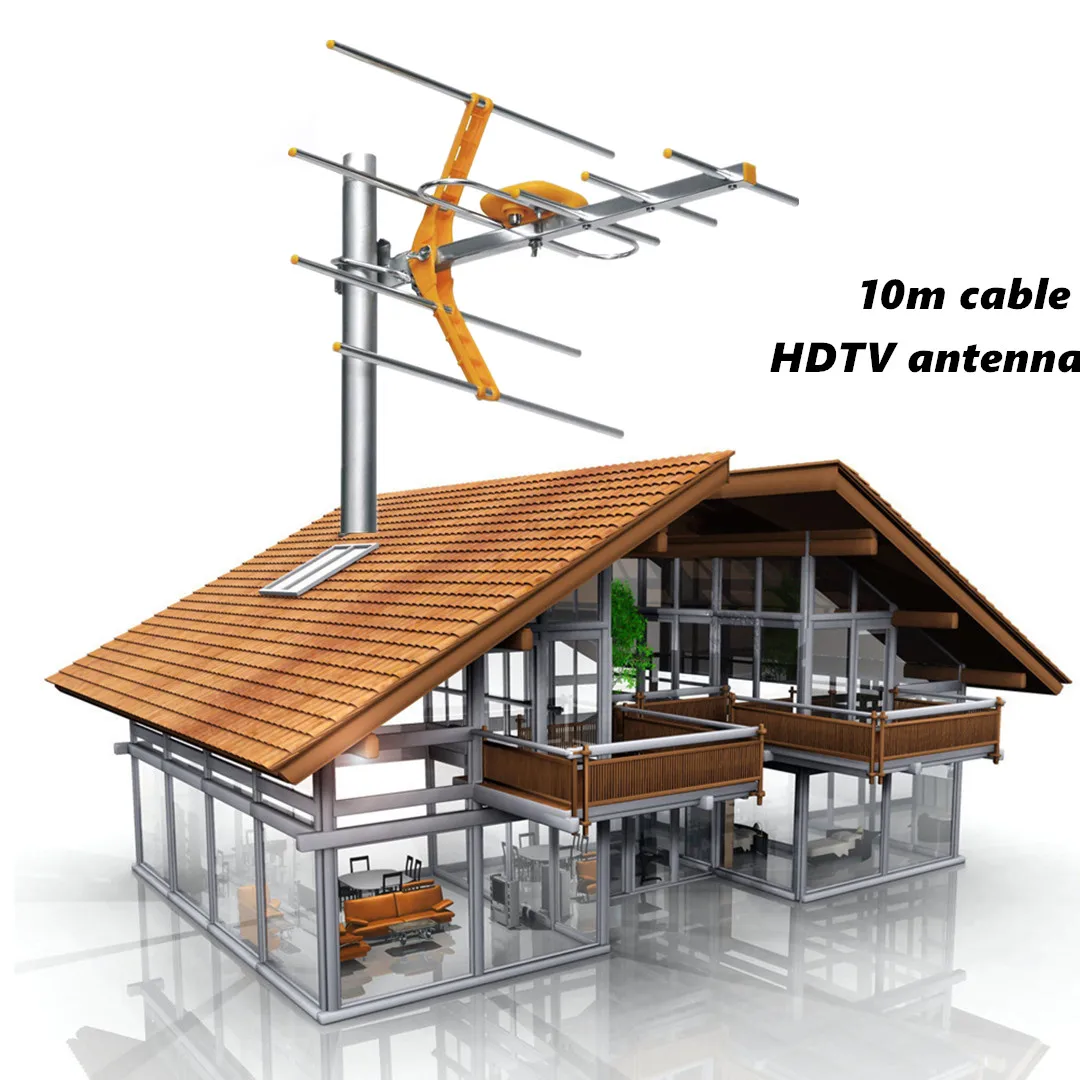 Outdoor Digital HDTV Antenna TV receiver 5500 miles With 10m Cable For DVBT2 ISDBT ATSC High Gain Strong Signal satellite dish
Outdoor Digital HDTV Antenna TV receiver 5500 miles With 10m Cable For DVBT2 ISDBT ATSC High Gain Strong Signal satellite dish