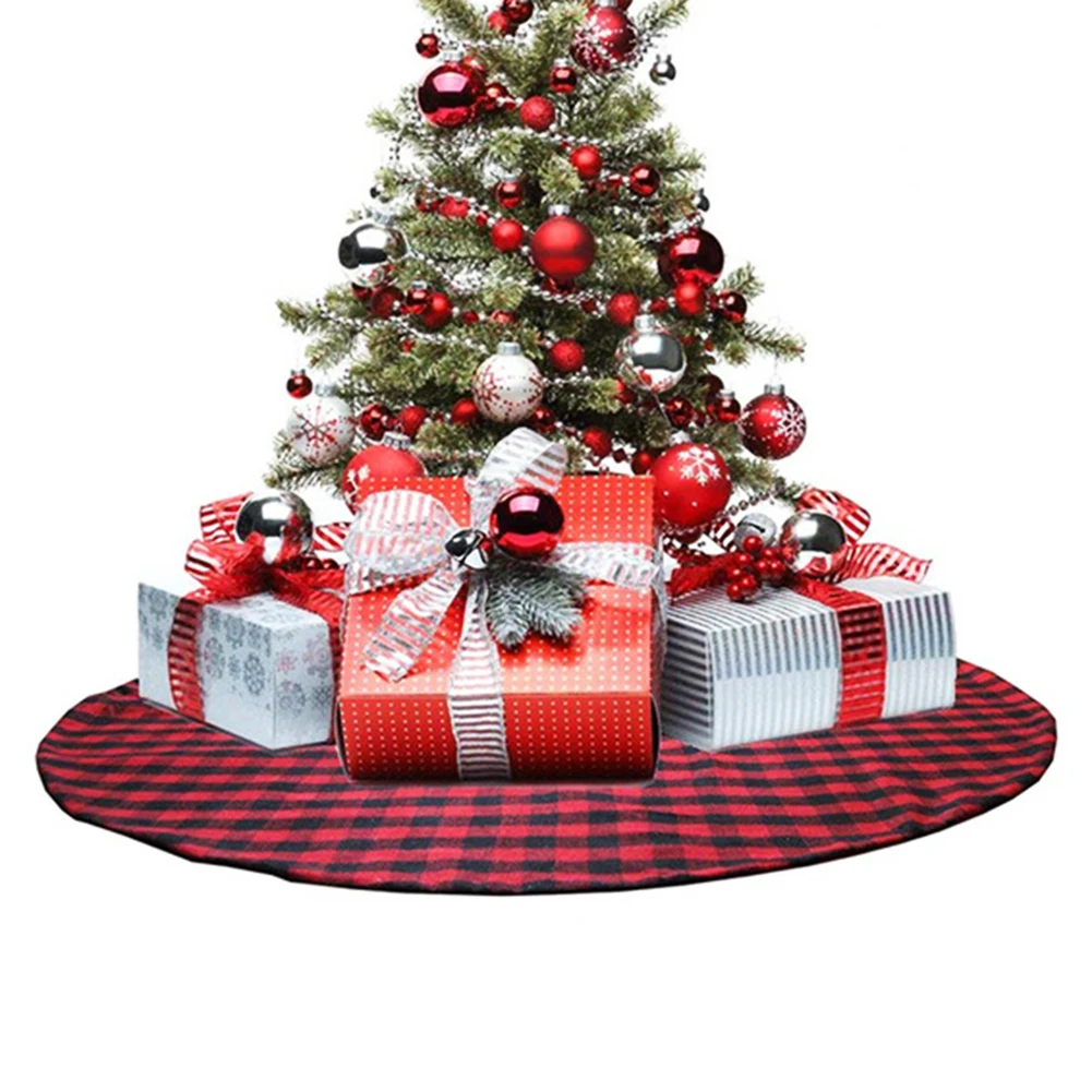 35 Inch 48 Inch Double Layers Buffalo Plaid Christmas Tree Skirt Tree Skirts with Pom Pom Trim for Christmas Holiday Decorations
35 Inch 48 Inch Double Layers Buffalo Plaid Christmas Tree Skirt Tree Skirts with Pom Pom Trim for Christmas Holiday Decorations
