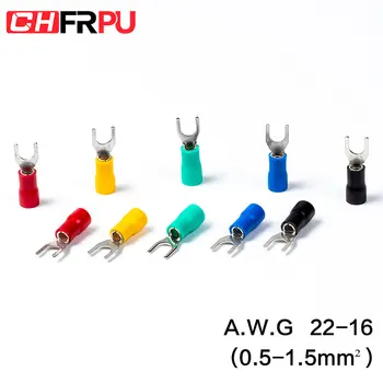 100Pcs SV series Fork Insulated Electrical Wire Crimp Terminals A.W.G 22-16 spade terminals Crimp Wire Connectors
100Pcs SV series Fork Insulated Electrical Wire Crimp Terminals A.W.G 22-16 spade terminals Crimp Wire Connectors
