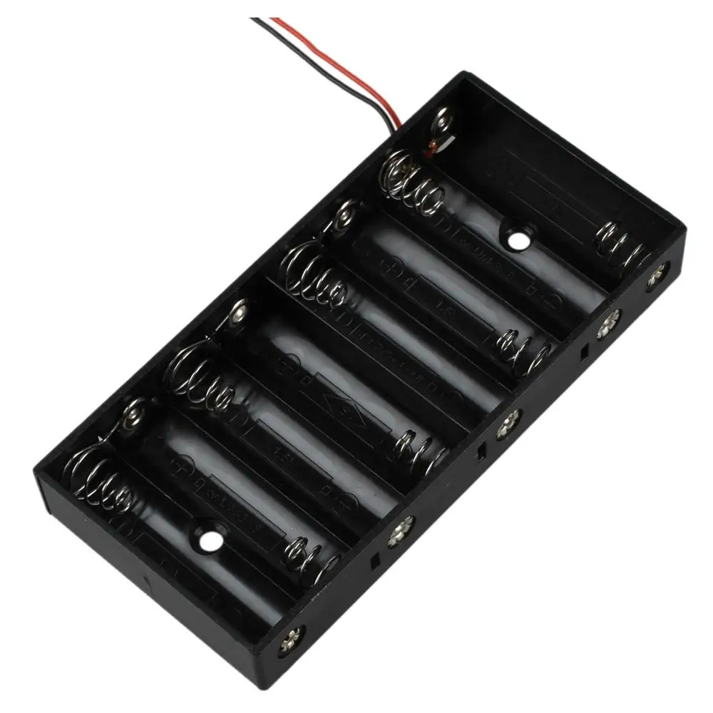 15pcs/lot MasterFire Black Plastic 8 X 1.5V AA 2A CELL Battery Holder Storage Box standard 12V Batteries Case with Wire Leads
15pcs/lot MasterFire Black Plastic 8 X 1.5V AA 2A CELL Battery Holder Storage Box standard 12V Batteries Case with Wire Leads