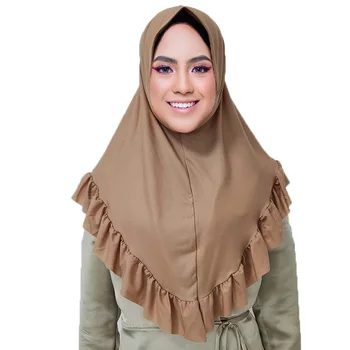 2020 Women Plain Bubble Jersey Scarf Head Pleated Hijab Wrap Solid Instant Shawls Foulard Femme Muslim Hijabs Ready To Wear
2020 Women Plain Bubble Jersey Scarf Head Pleated Hijab Wrap Solid Instant Shawls Foulard Femme Muslim Hijabs Ready To Wear