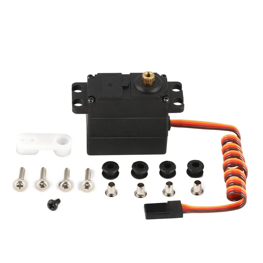 Metal Gear Servo 4.8-6V 3 Wire JR Plug for 1/12 Feiyue FY-01 FY-02 FY-03 RC Car Crawler Truck Steering Part Accessories
Metal Gear Servo 4.8-6V 3 Wire JR Plug for 1/12 Feiyue FY-01 FY-02 FY-03 RC Car Crawler Truck Steering Part Accessories