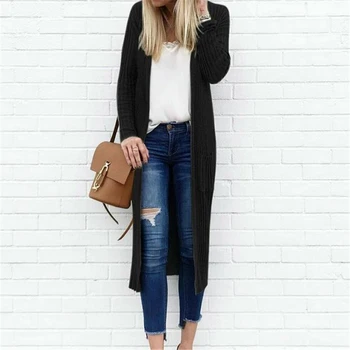 Women Cardigan 2019 Autumn Long Coat with Pocket Fashion Long Sleeve Sweater Knit Wear Jacket Tops Spring Casual Slim Clothes
Women Cardigan 2019 Autumn Long Coat with Pocket Fashion Long Sleeve Sweater Knit Wear Jacket Tops Spring Casual Slim Clothes