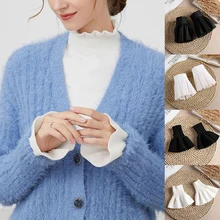 New Women White Fake Cuff Sleeves Sweater Decorative Sleeves Pleated Wrist Pleated Fake Sleeves Gloves Fake Cuff Wrist Warmer 
New Women White Fake Cuff Sleeves Sweater Decorative Sleeves Pleated Wrist Pleated Fake Sleeves Gloves Fake Cuff Wrist Warmer