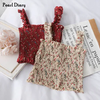 Pearl Diary Women Smocked Cami Top Disty Floral Print Ruched Cropped Length Top Stretchable Floral Shirred Crop Cami Top 2020
Pearl Diary Women Smocked Cami Top Disty Floral Print Ruched Cropped Length Top Stretchable Floral Shirred Crop Cami Top 2020