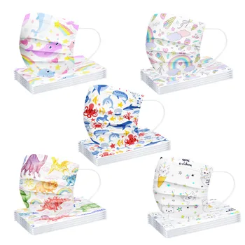 50pc Children's Mask Disposable Cartoon Printing Mouth Face Mask 3ply Ear Loop Breathable Elastic Mouth Mask Mouth-muffle Masks 
50pc Children's Mask Disposable Cartoon Printing Mouth Face Mask 3ply Ear Loop Breathable Elastic Mouth Mask Mouth-muffle Masks