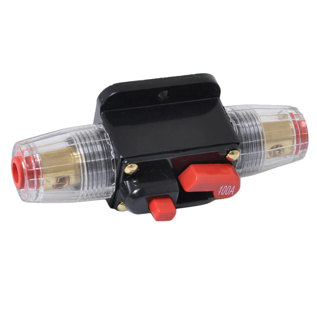 100AMP Circuit Breaker Car Marine Audio Video Inline Replace Fuse DC 12V-24V 100AMP Circuit Breaker Car Marine Audio Video Inline Replace Fuse DC 12V-24V