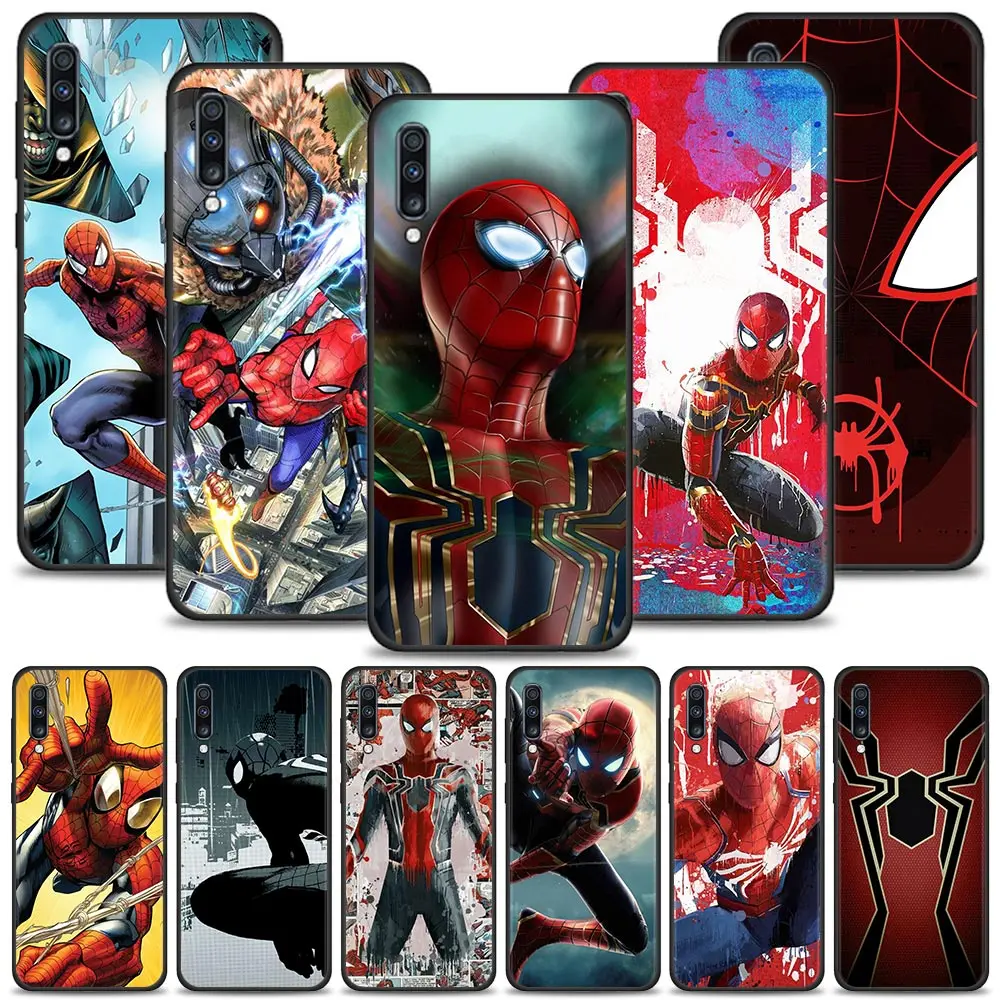 Marvel SpiderMan Case For Samsung Galaxy A50 A70 A90 A80 A70s A60 A50s A40 A30 A30s A20 A20s A20e A10 A10s A10e Phone Shell | Мобильные