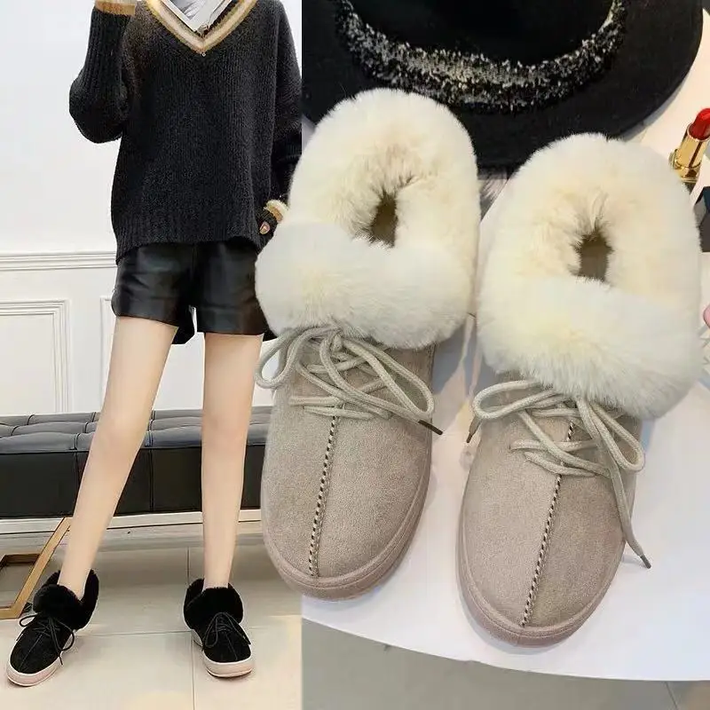 Cotton shoes women's non-slip flat 2019 autumn and winter new wild warm plus velvet thick short boots student snow boots
Cotton shoes women's non-slip flat 2019 autumn and winter new wild warm plus velvet thick short boots student snow boots