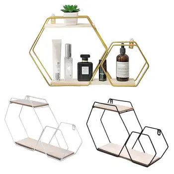 Hexagon Decorative Shelf Wrought Iron Grid Wall Shelf Wall Hanging Living Room Bedroom Geometric Figure Wall Decoration
Hexagon Decorative Shelf Wrought Iron Grid Wall Shelf Wall Hanging Living Room Bedroom Geometric Figure Wall Decoration