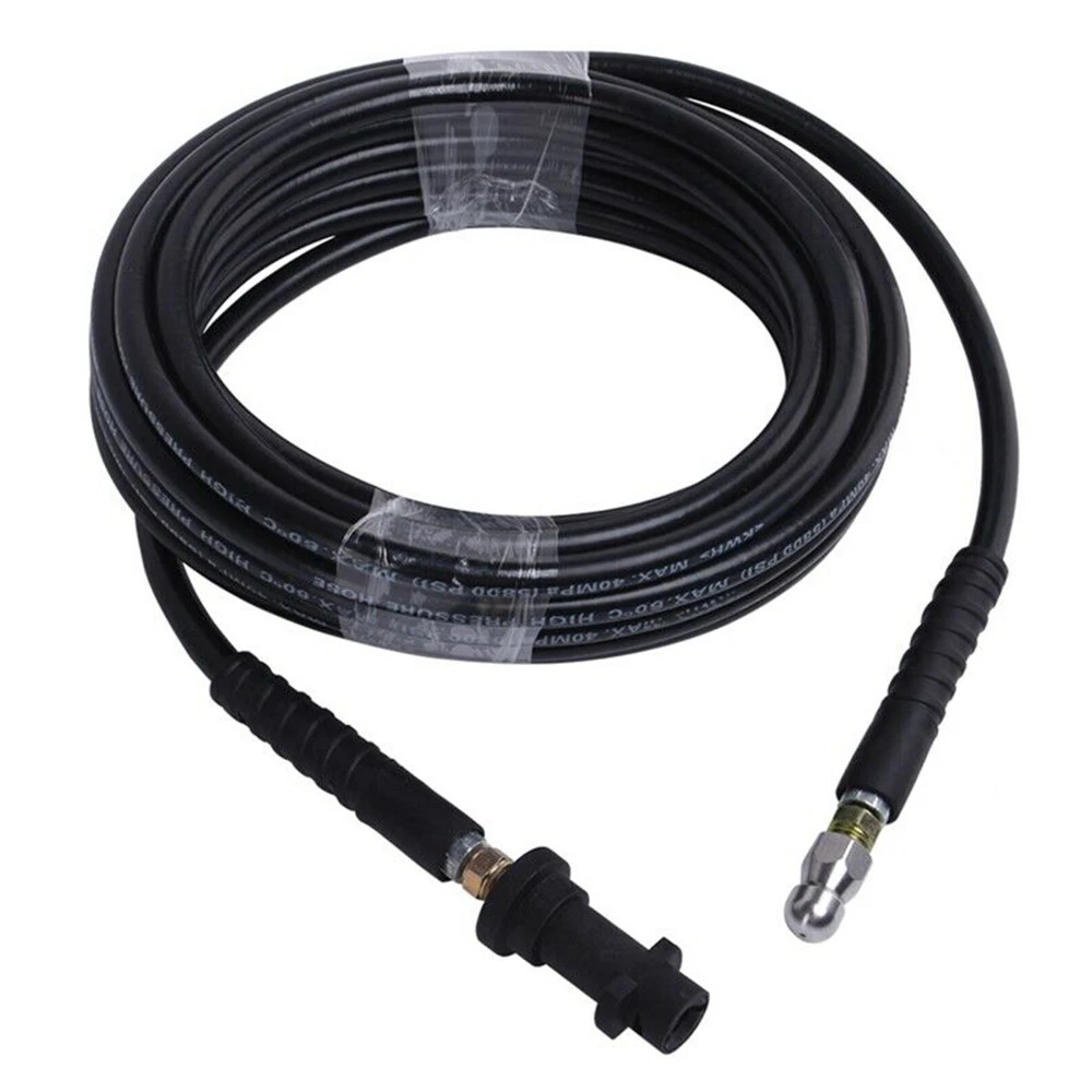Pipe Tube 15m/49.21ft Cleaning Hose for Karcher 2 Spray Nozzles High Pressure Washer Drain Cleaner Sewer Unblocker Channel Edge
Pipe Tube 15m/49.21ft Cleaning Hose for Karcher 2 Spray Nozzles High Pressure Washer Drain Cleaner Sewer Unblocker Channel Edge