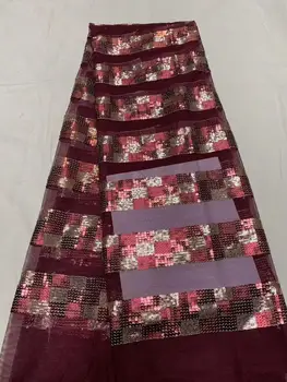 Latest African Fabrics High Quality 2020 Nigerian Net Lace Fabric with 3D Sequins Sequence Lace for Women Dresses YYZ26530
Latest African Fabrics High Quality 2020 Nigerian Net Lace Fabric with 3D Sequins Sequence Lace for Women Dresses YYZ26530