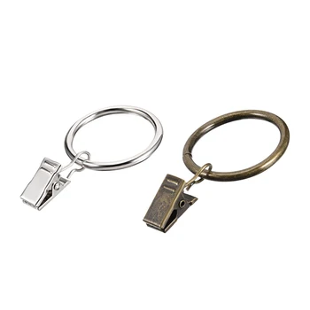 uxcell Silver Or Bronze Tone Curtain Clip Rings with Hook Metal Drapery Ring for Window Curtain Rod
uxcell Silver Or Bronze Tone Curtain Clip Rings with Hook Metal Drapery Ring for Window Curtain Rod