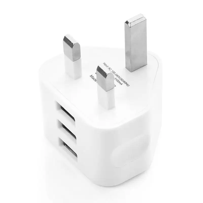TWISTER.CK UK USB Charger 3 Pin Plug Adaptor Charger with 3 USB Ports for iPhone iPad Samsung HTC
TWISTER.CK UK USB Charger 3 Pin Plug Adaptor Charger with 3 USB Ports for iPhone iPad Samsung HTC
