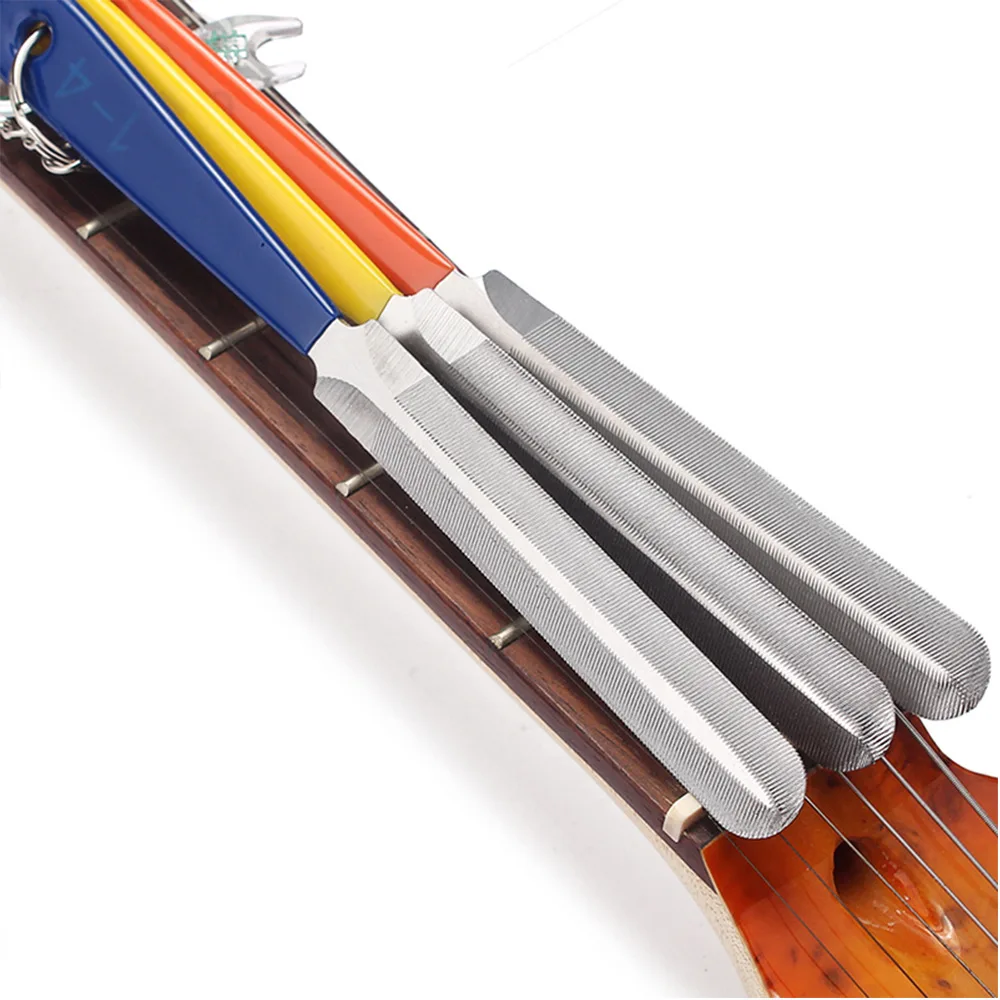 3pcs Stainless Steel Guitar Tools Guitar Frets Crowning File Dual Cutting Edge Tool for Guitar Repairing Kit
3pcs Stainless Steel Guitar Tools Guitar Frets Crowning File Dual Cutting Edge Tool for Guitar Repairing Kit