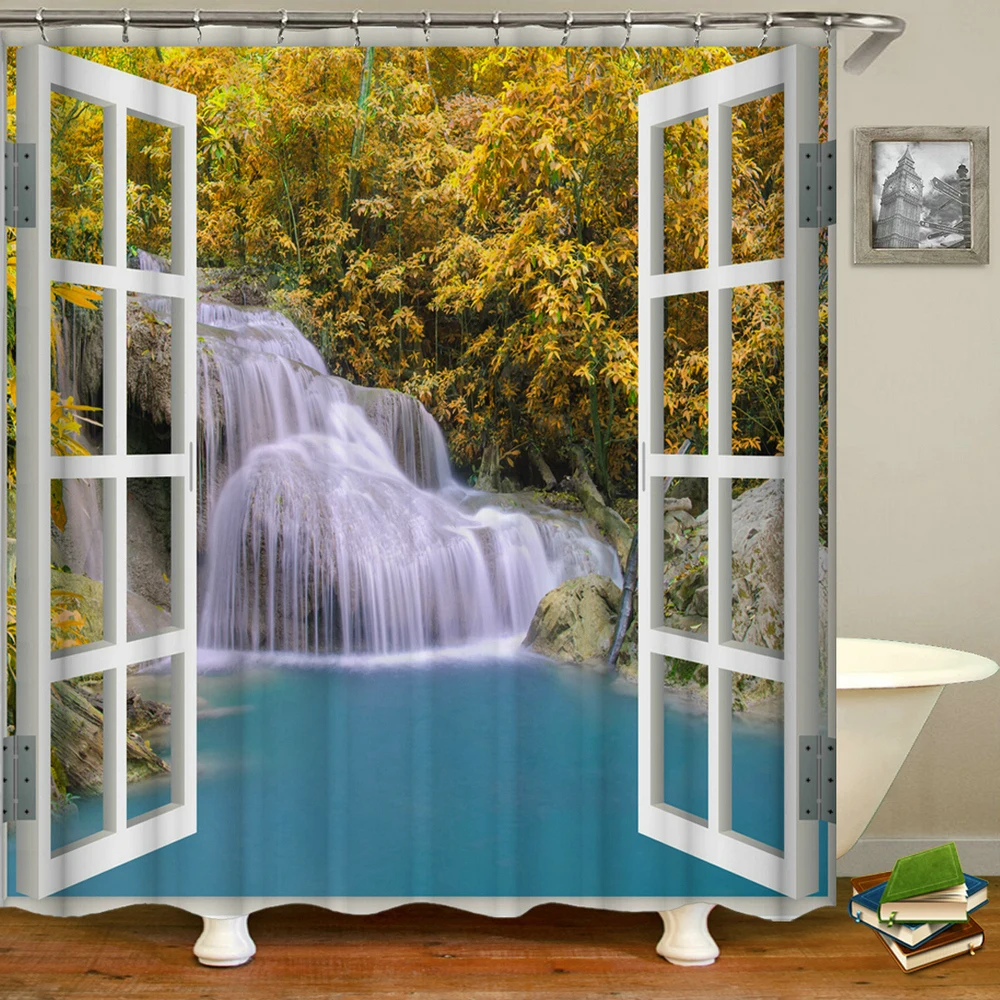 Rural Idyllic Flowers European Garden Shower Curtain Bathroom Waterproof 3d Printed Bath Curtains with 10 Hooks Polyester Cloth Rural Idyllic Flowers European Garden Shower Curtain Bathroom Waterproof 3d Printed Bath Curtains with 10 Hooks Polyester Cloth