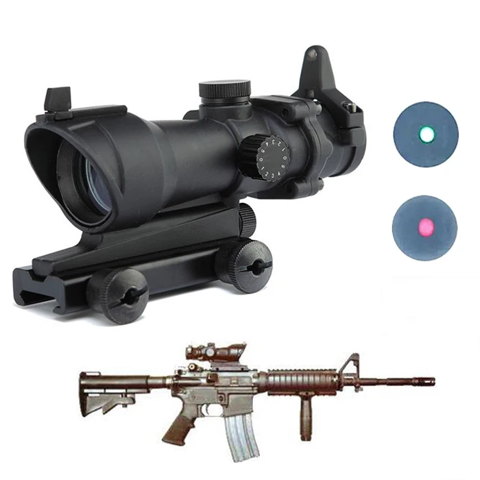 Hunting Accessories Acog Type 1x30 Red / Green Dot Rifle Sight Scope With 20mm Mount Airsoft Exit Pupil 30mm Dot
Hunting Accessories Acog Type 1x30 Red / Green Dot Rifle Sight Scope With 20mm Mount Airsoft Exit Pupil 30mm Dot