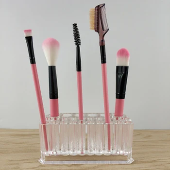 26-Hole Simple Transparent Plastic Makeup Brush Holder Drying Rack Storage Rack Cup Holder Lipstick Rack
26-Hole Simple Transparent Plastic Makeup Brush Holder Drying Rack Storage Rack Cup Holder Lipstick Rack