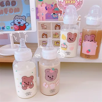 Cartoon bear Glass Water Cup Straw Glass Child Scale Cup Breakfast Milk Cup Juice Cup Seal with Cover Children's Breakfast Cup
Cartoon bear Glass Water Cup Straw Glass Child Scale Cup Breakfast Milk Cup Juice Cup Seal with Cover Children's Breakfast Cup
