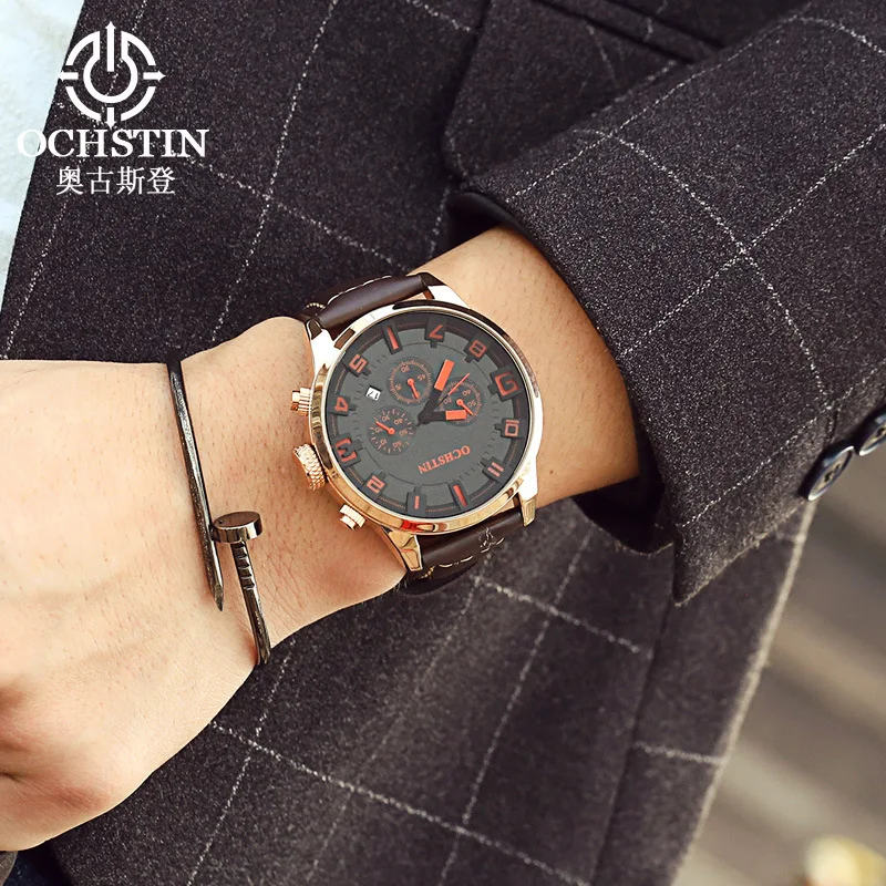 Switzerland Brand ochstin Men-Style Large Dial Casual Multi-functional Calendar Night Light Waterproof Watch
Switzerland Brand ochstin Men-Style Large Dial Casual Multi-functional Calendar Night Light Waterproof Watch