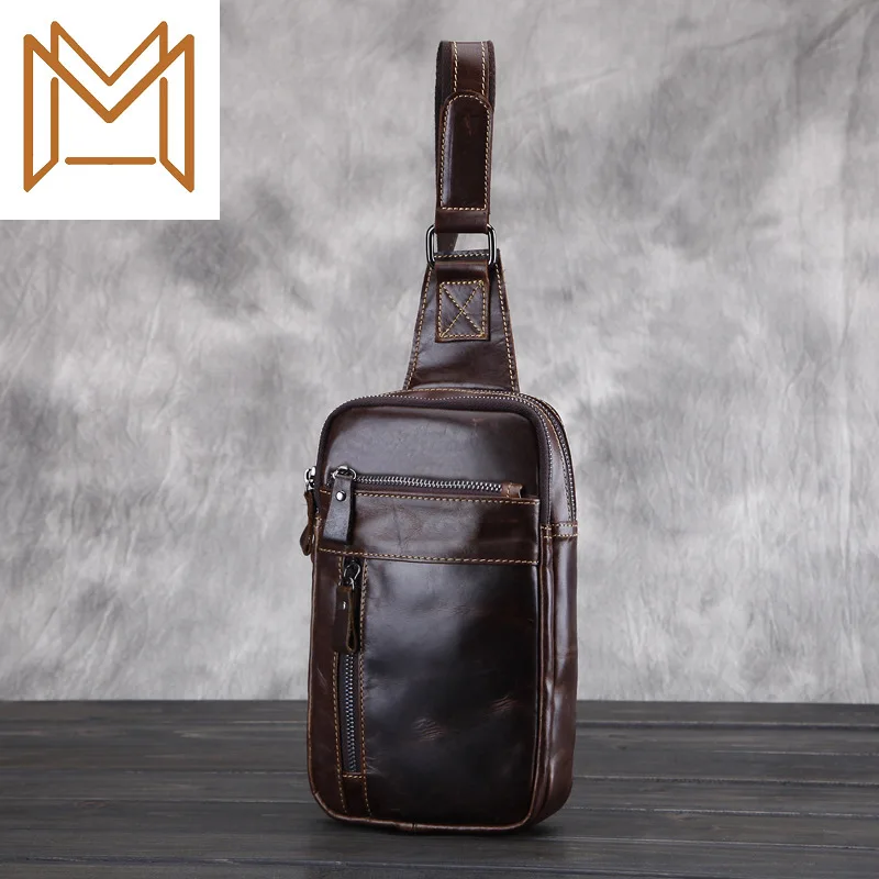 Head Layer Wax Oil Head Layer Cowhide Man Chest Package Man Leisure Time Messenger Package
Head Layer Wax Oil Head Layer Cowhide Man Chest Package Man Leisure Time Messenger Package