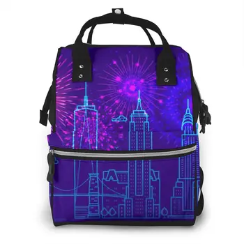 Fireworks Over New York Nappy Backpack Mummy Bag Large Capacity Mom Baby Multi-function Waterproof Outdoor Travel Diaper Bags
Fireworks Over New York Nappy Backpack Mummy Bag Large Capacity Mom Baby Multi-function Waterproof Outdoor Travel Diaper Bags