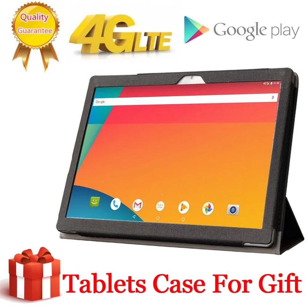 

2020 Free Gift Tablet Case Cover 4G LTE 10.1 inch 2.5D tablet pc 2560x1600 10 Deca Core MTK6797 8GB RAM 256GB ROM Android 9.0