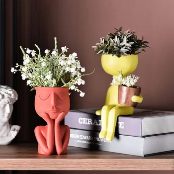 Nordic Face Art Color Flower Pot Light Luxury Abstract Sculpture Flower Arrangement Vase Sculpture Decoration Vase
Nordic Face Art Color Flower Pot Light Luxury Abstract Sculpture Flower Arrangement Vase Sculpture Decoration Vase
