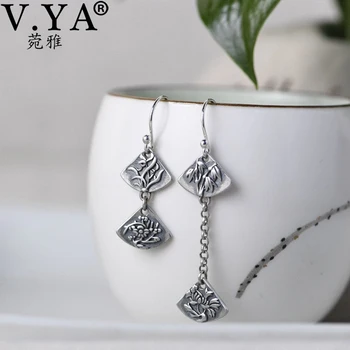 V.YA 925 Sterling Silver Asymmetry AB Style Plum Orchid Bamboo Chrysanthemum Drop Earrings Dangle Earrings for Women Jewelry
V.YA 925 Sterling Silver Asymmetry AB Style Plum Orchid Bamboo Chrysanthemum Drop Earrings Dangle Earrings for Women Jewelry