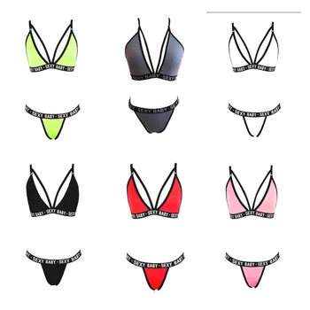 2020 Women Fashion Padded Bra Bikini Set Swimsuit Ladies Solid Bandage Push-up Triangle Swimwear Bathing Suits Swimwear
2020 Women Fashion Padded Bra Bikini Set Swimsuit Ladies Solid Bandage Push-up Triangle Swimwear Bathing Suits Swimwear