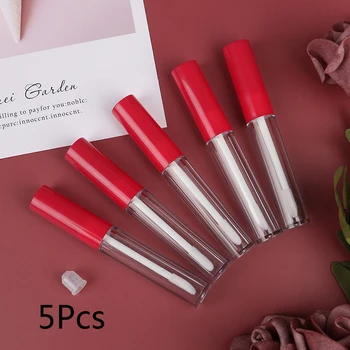 5Pcs Red Mini Empty Clear Lip Gloss Tube Lip Balm Makeup Bottle Container 3.5ML
5Pcs Red Mini Empty Clear Lip Gloss Tube Lip Balm Makeup Bottle Container 3.5ML