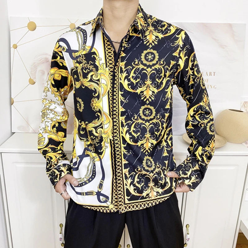 Seestern brand spring autumn man blouse new fashion style individual color matching pattern printing men's long sleeve shirt
Seestern brand spring autumn man blouse new fashion style individual color matching pattern printing men's long sleeve shirt