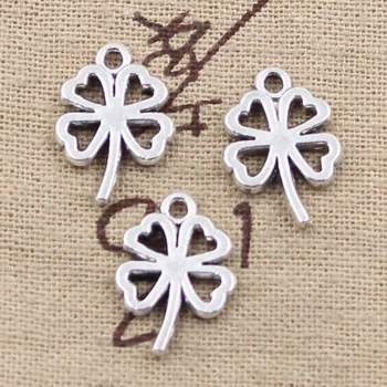 30pcs Charms lucky irish four leaf clover 18x12mm Antique Silver Color Pendants DIY Making Findings Handmade Tibetan Jewelry
30pcs Charms lucky irish four leaf clover 18x12mm Antique Silver Color Pendants DIY Making Findings Handmade Tibetan Jewelry