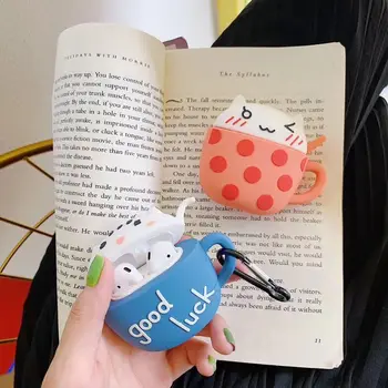 Unique Cup Kitty Pattern Soft Silicone Protective Cover Shockproof Case Skin with Carabiner for Airpods 1/2 Charging Box
Unique Cup Kitty Pattern Soft Silicone Protective Cover Shockproof Case Skin with Carabiner for Airpods 1/2 Charging Box