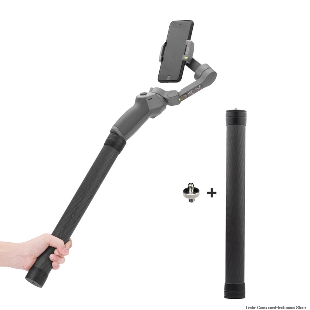 Professional Carbon Fiber Extension Pole Stick 1/4" Thread Stabilizer Rod Monopod Selfie Stick Threaded Nail for Osmo mobile 3
Professional Carbon Fiber Extension Pole Stick 1/4" Thread Stabilizer Rod Monopod Selfie Stick Threaded Nail for Osmo mobile 3